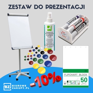 Zestaw do prezentacji FLIPCHART + AKCESORIA