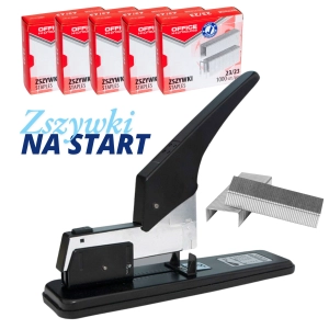 Zestaw Promocyjny: Zszywacz OFFICE PRODUCTS + 5 paczek zszywek JAK ZA DARMO