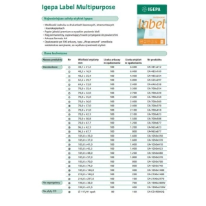Etykiety IGEPA 105x42,3 (14) op.100-126191