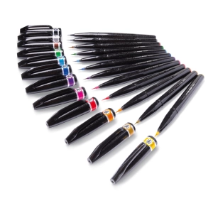Zestaw PENTEL pisaki Brush Pen - 12 szt. SESF30C-ST12-158621