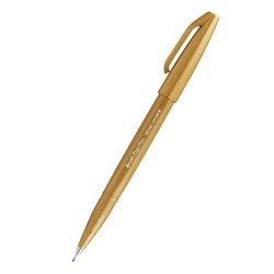 Pisak PENTEL SES15 pędzel do kaligrafii - ciemnożółty-669460