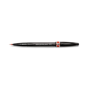 Pisak do kaligrafii PENTEL SESF30C pędzelkowy - czerwony-178231