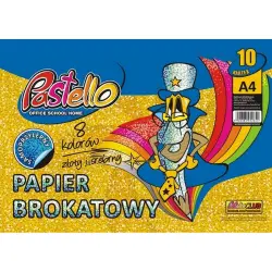 Zeszyt papierów kolorowych PASTELLO A4 brokat mix-321684