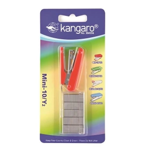 Zszywacz KANGARO Mini-10/Y2 zszywki zszywa do 10 kartek blister czerwony-619544