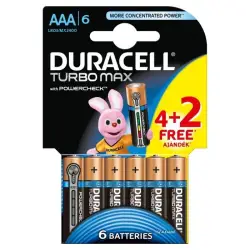 Bateria DURACELL Turbo AAA LR3 op.4 + 2 free