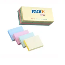 Karteczki samop. STICK'N 38x51 - mix pastel 4 kol.