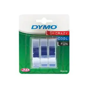Taśma DYMO 3D 9mm x 3m 3 rolki - niebieska