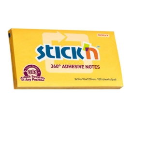 Karteczki samop. STICK'N 127x76 360st. - c.żółty