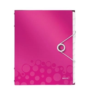 Teczka segregująca LEITZ WOW 12p. 4634 - różowa-300991