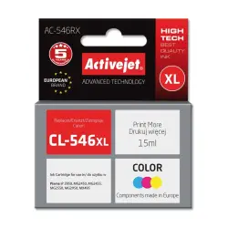 Activejet AC-546RX Tusz (zamiennik Canon CL-546XL; Premium; 15 ml; kolor)-1