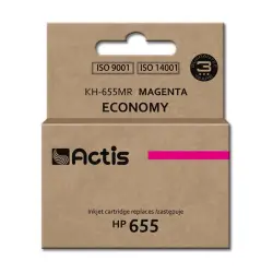 Actis KH-655MR Tusz (zamiennik HP 655 CZ111AE; Standard; 12 ml; czerwony)-1