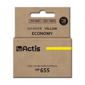 Actis KH-655YR Tusz (zamiennik HP 655 CZ112AE; Standard; 12 ml; żółty)-1