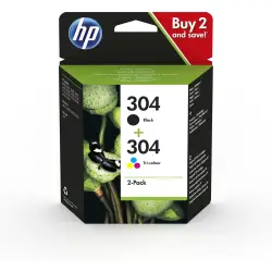 Tusz HP zestaw HP 304, HP304=3JB05AE, zawiera czarny i kolor, N9K06AE+N9K05AE-1