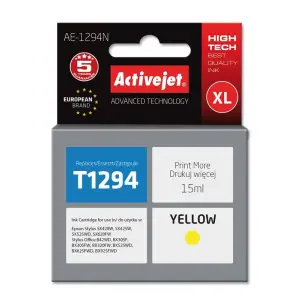Activejet AE-1294N Tusz (zamiennik Epson T1294; Supreme; 15 ml; żółty)-1
