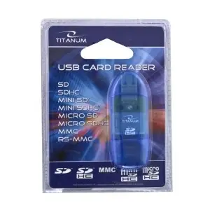 Czytnik kart TITANUM TA101B (Zewnętrzny; MicroSDHC, miniSD, MMC, SD, SDHC)-2
