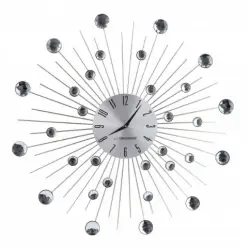 Zegar ścienny Esperanza Boston EHC002 (kolor srebrny)-1