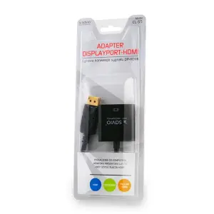 Adapter SAVIO cl-55 (HDMI F - DisplayPort M; 0,10m; kolor czarny)-2