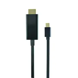 Kabel GEMBIRD CC-mDP-HDMI-6 (Mini DisplayPort M - HDMI M; 1,8m; kolor czarny)-1