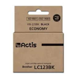 Actis KB-123Bk Tusz (zamiennik Brother LC123BK/LC121BK; Standard; 15 ml; czarny)-1