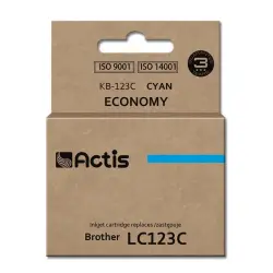 Actis KB-123C Tusz (zamiennik Brother LC123C/LC121C; Standard; 10 ml; niebieski)-1