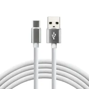 Kabel zasilający everActive CBS-1CW (USB - USB typu C ; 1m; kolor biały)-2
