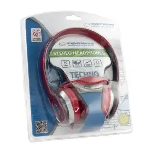 Słuchawki Esperanza TECHNO EH145R (kolor czerwony)-3