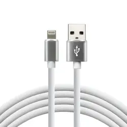 Kabel zasilający everActive CBS-1IW (USB - Lightning ; 1m; kolor biały)-1