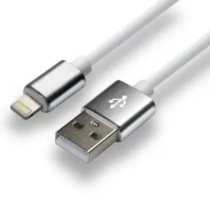 Kabel zasilający everActive CBS-1IW (USB - Lightning ; 1m; kolor biały)-2