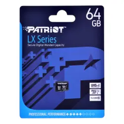Patriot LX Series microSDHC 64GB Class 10 UHS-I-1