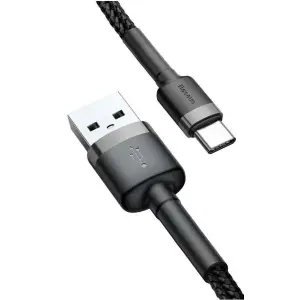 BASEUS CABLE USB DO USB-C CAFULE 3A 0.5M, SZARY-3