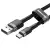 Kabel Baseus Cafule CATKLF-BG1 (USB 2.0 - USB typu C ; 1m; kolor szaro-czarny)-2