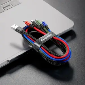 Zestaw kabli zasilający Baseus CA1T4-B01 (USB - Lightning, Micro USB, USB typu C ; 1,2m; kolor czarny)-3