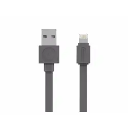 Kabel allocacoc USBcable Lightning Flat 10451GY/LGHTBC (USB 2.0 typu A - Lightning ; kolor szary)-1
