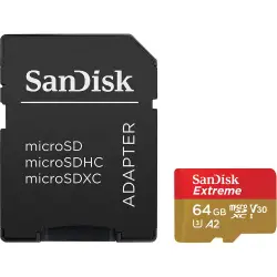 SANDISK EXTREME microSDXC 64 GB 170/80 MB/s A2-1