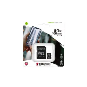 Karta pamięci z adapterem Kingston Canvas Select Plus SDCS2/64GB (64GB; Class 10, Class U1, V10; + adapter)-5