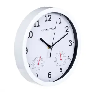 Zegar ścienny Esperanza LYON EHC016W (kolor biały)-2