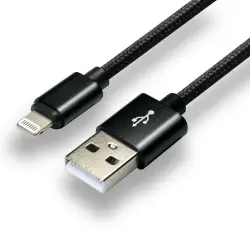 Kabel zasilający everActive CBB-1IB (USB - Lightning ; 1m; kolor czarny)-1