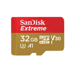 Karta pamięci SanDisk Extreme SDSQXAF-032G-GN6AA (32GB; Class U3; Adapter, Karta pamięci)-1