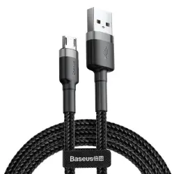 Kabel Baseus cafule CAMKLF-BG1 (USB M - Micro USB M; 1m; kolor szaro-czarny)-1