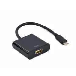 GEMBIRD ADAPTER NA KABLU USB TYP-C DO HDMI 4K 30HZ, 15CM, CZARNY-1