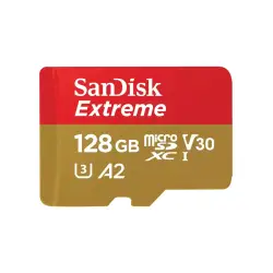 SANDISK EXTREME microSDXC 128 GB 190/90 MB/s A2-1