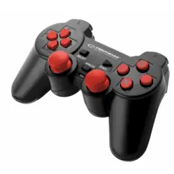 Gamepad Esperanza EGG106R (PC, PS2, PS3; kolor czarny, kolor czerwony)-1