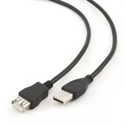 Kabel GEMBIRD CCP-USB2-AMAF-10 (USB 2.0 typu A F - USB 2.0 typu A M; 3m; kolor czarny)-1
