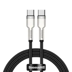 KABEL USB-C DO USB-C BASEUS CAFULE, 100W, 1M (CZARNY) KABEL USB CATJK-C01-1