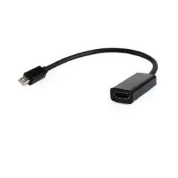 Adapter GEMBIRD A-MDPM-HDMIF-02 (Mini DisplayPort M - HDMI F; 0,15m; kolor czarny)-1