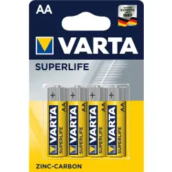 Zestaw baterii cynkowo-węglowe VARTA Superlife R6 AA (Zn-C; x 4)-1