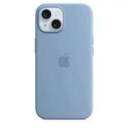 Apple iPhone 15 Silicone Case with MagSafe - Winter Blue-1