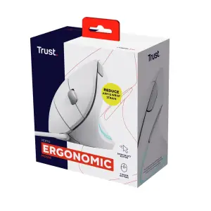 Mysz TRUST Verto ERGO vertical ergonomic White-7