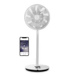 Duux Smart Fan Whisper Flex Stand Fan, Timer, Number of speeds 26, 3-27 W, Oscillation, Diameter 34 cm, White-1