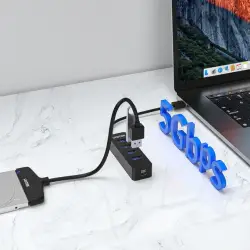 UNITEK HUB USB-A 4X USB-A 3.1, AKTYWNY,10W, H1117A-1